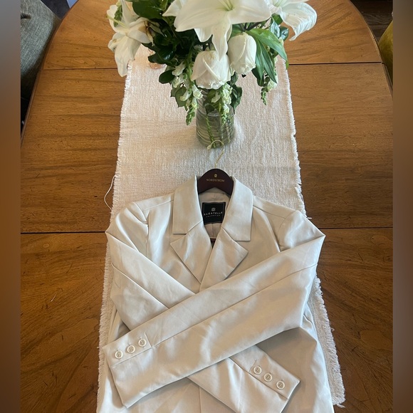 Bagatelle Collection Crop Faux-Leather Blazer - Picture 4 of 8